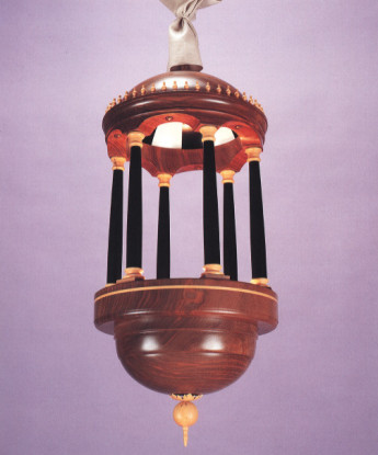 Prior's Lantern, made of English walnut, boxwood and ebony