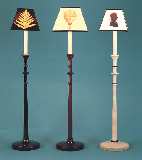 Bertie, lamp bases with 6" / 7" shades.