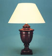 Small Mahogany Table Lamps - below 20"
