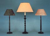 Large Mahogany Table Lamps - above 20"